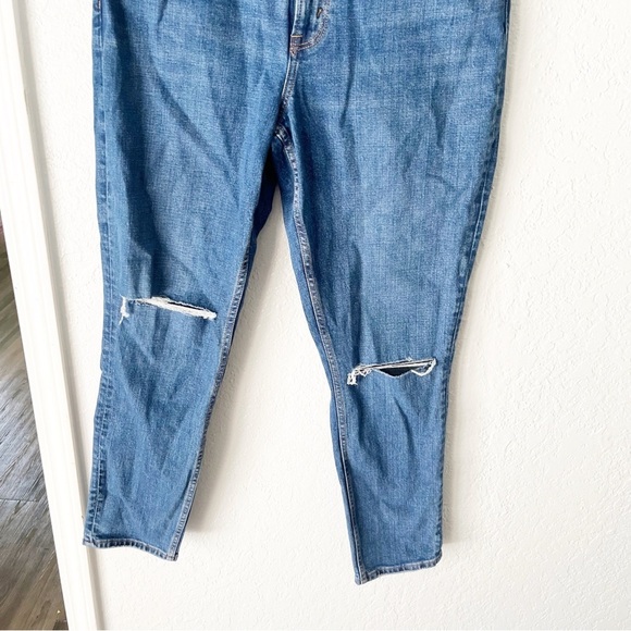 Abercrombie & Fitch Jeans Women's 31 12 High Rise Skinny Medium Destroy - Picture 3 of 10